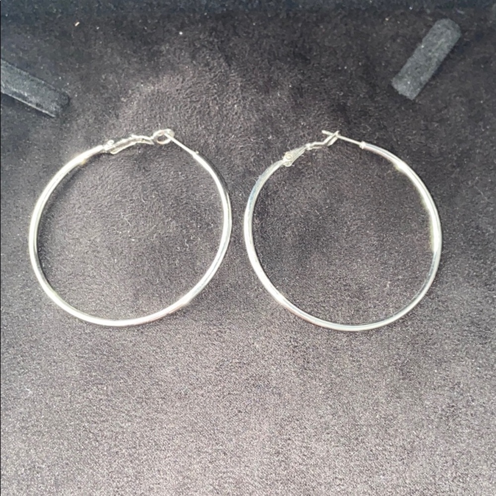 Silver Hoop Earrings